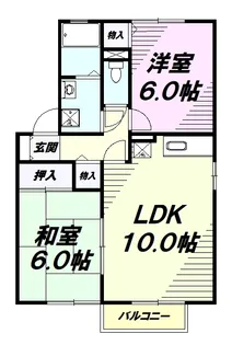 タウンホーム葵【1階】の間取り