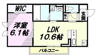 アグノス エーナ【1階】の間取り