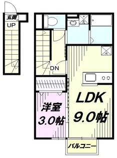 メゾン・ド・レトワール【2階】の間取り