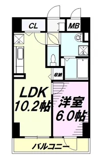 シオン八王子【2階】の間取り