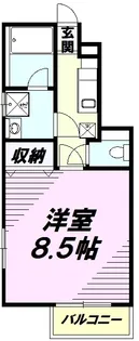 オーク フラッツ【1階】の間取り