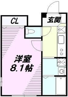 ゼフィール【1階】の間取り