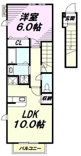 エスポワールⅣ【2階】の間取り