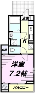 パークサイド仲田【1階】の間取り