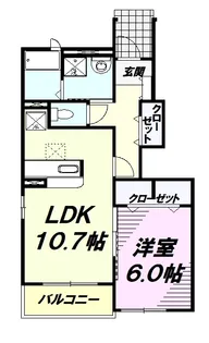 マロンエス【1階】の間取り