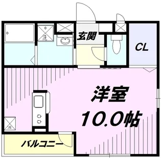 カギヤアパート【201号室】の間取り