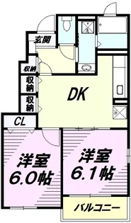 フォンテーヌ・K【1階】の間取り
