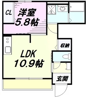 ジャルディーノ 西平山【1階】の間取り