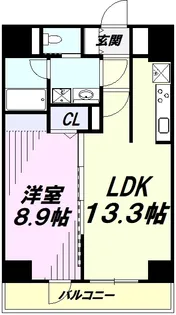 ラグゼナ八王子南町【302号室】の間取り