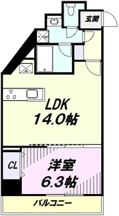 ラグゼナ八王子南町【15階】の間取り