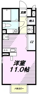 ハーモニーひの【1階】の間取り