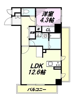 アベニューA【6階】の間取り