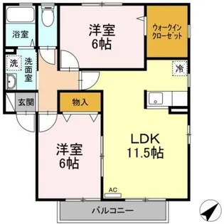 アン シプレ【1階】の間取り