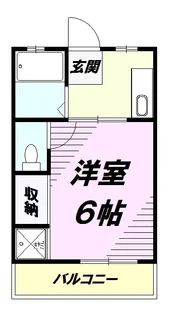 渡ビル【105号室】の間取り