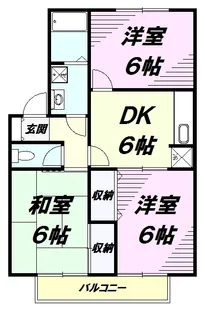 ドミールユキ【1階】の間取り