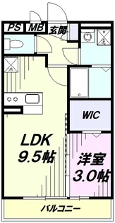 エスパシオ【2階】の間取り