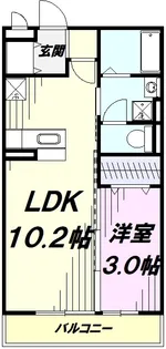 フェリスタ宮沢【1階】の間取り