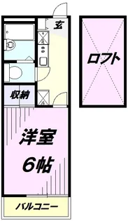 レオパレスライスワン【1階】の間取り
