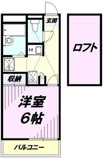 レオパレスセレーヌ【2階】の間取り