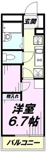 レオパレス椎の実3【1階】の間取り