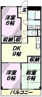パールウチデ【302号室】の間取り