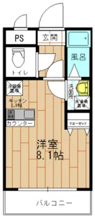 1Rの間取り画像