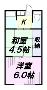 桂コーポラス【2階】の間取り