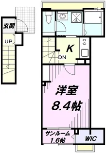 ヴェルジェ Ⅰ【2階】の間取り