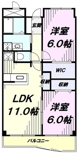 パークサイドパレス【4階】の間取り