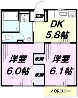 コートアカサカ【204号室】の間取り