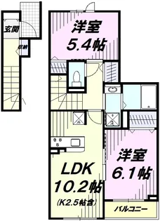 リッツ ハウス【2階】の間取り