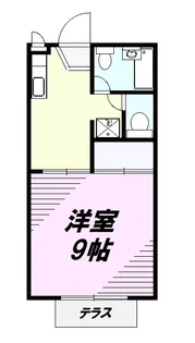 グリーンパティオA【1階】の間取り