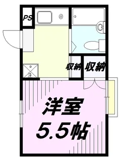 ルーブル子安【1階】の間取り