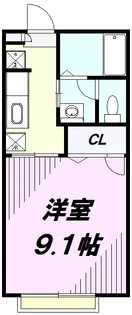 ソレーユB【202号室】の間取り