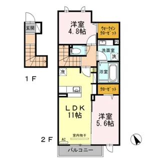 イル フトゥーロ【2階】の間取り