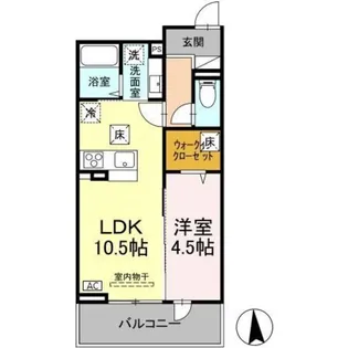 セジュール師岡町【1階】の間取り