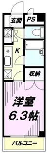 ビレッジコア八王子【3階】の間取り