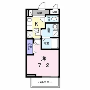 ヴィラ エクセレーナ【1階】の間取り