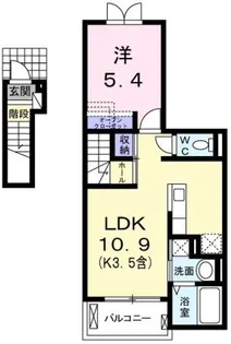 フォンテーヌ・カルム【2階】の間取り
