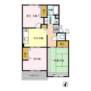 グランドールなか井【3階】の間取り