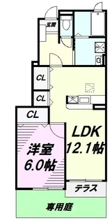 スタニングプレイスⅤ【1階】の間取り