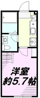 ブリックコート八王子【1階】の間取り