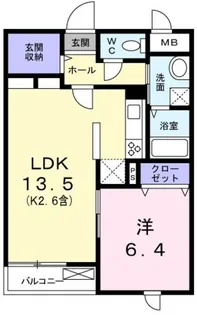 サン クレア【1階】の間取り