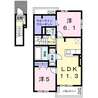 エトワール・シェル【2階】の間取り