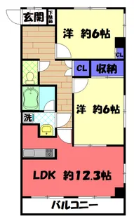 グリーンライト【4階】の間取り