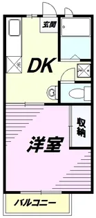 メゾンアルテミスB【2階】の間取り