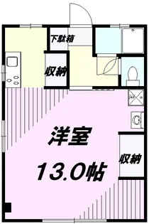 渡ビル【311号室】の間取り