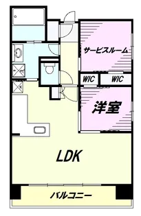 八王子レジデンス【13階】の間取り