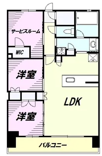 八王子レジデンス【13階】の間取り