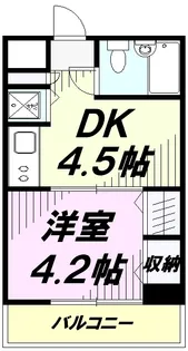 コムーネ八王子片倉【2階】の間取り